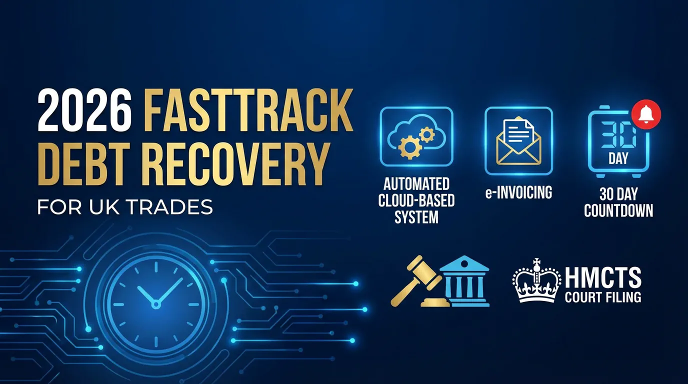 2026 Fast-Track Debt Recovery for UK Trades: Automate 30-Day Chasing, Interest, and Digital Court Action featured image