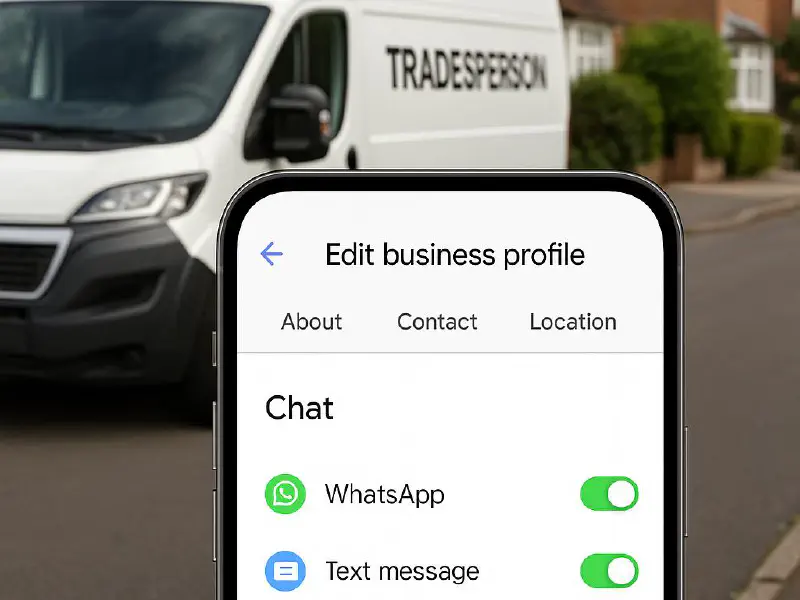 Add WhatsApp to Google Business Profile: step‑by‑step for trades (plus Text and auto‑replies) featured image