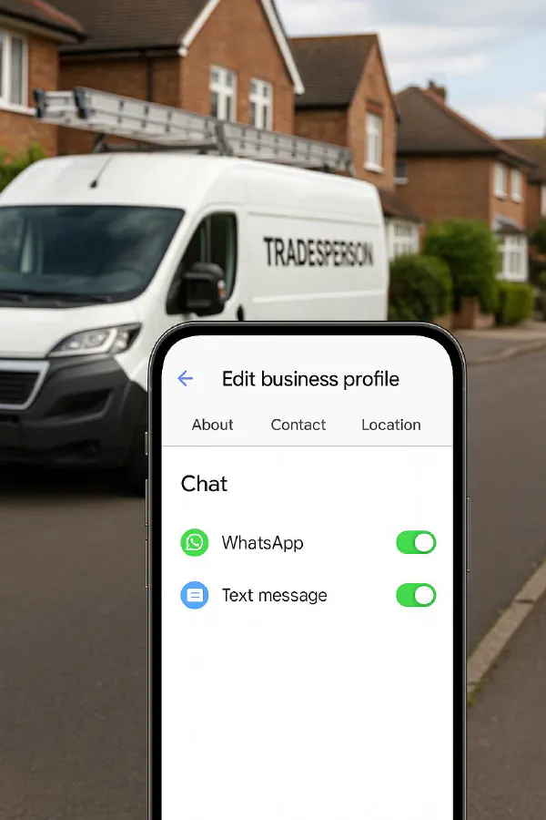 Add WhatsApp to Google Business Profile: step‑by‑step for trades (plus Text and auto‑replies) featured image