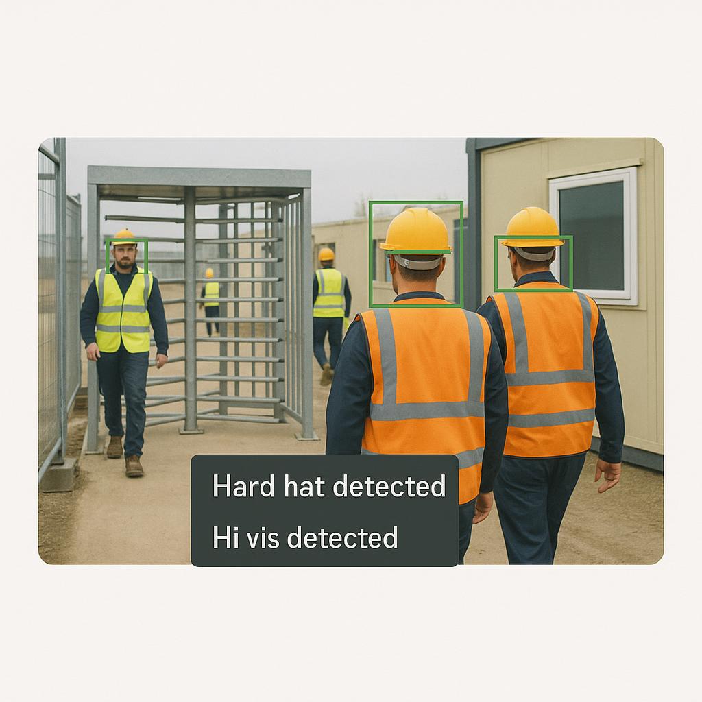 AI cameras for PPE checks on site: hard hats and hi vis without the hype featured image