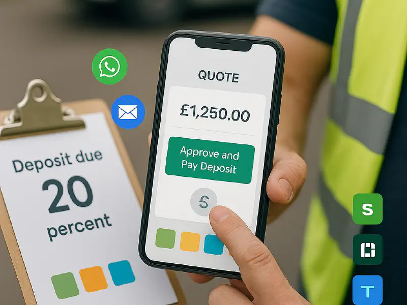 Auto‑collect deposits when a quote is accepted: ServiceM8, Jobber and Tradify options featured image