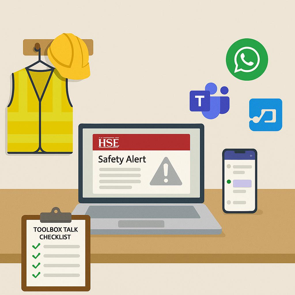 Automate HSE safety alerts into WhatsApp and Teams: set-up, scripts and a tidy audit trail featured image