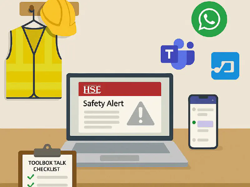 Automate HSE safety alerts into WhatsApp and Teams: set-up, scripts and a tidy audit trail featured image