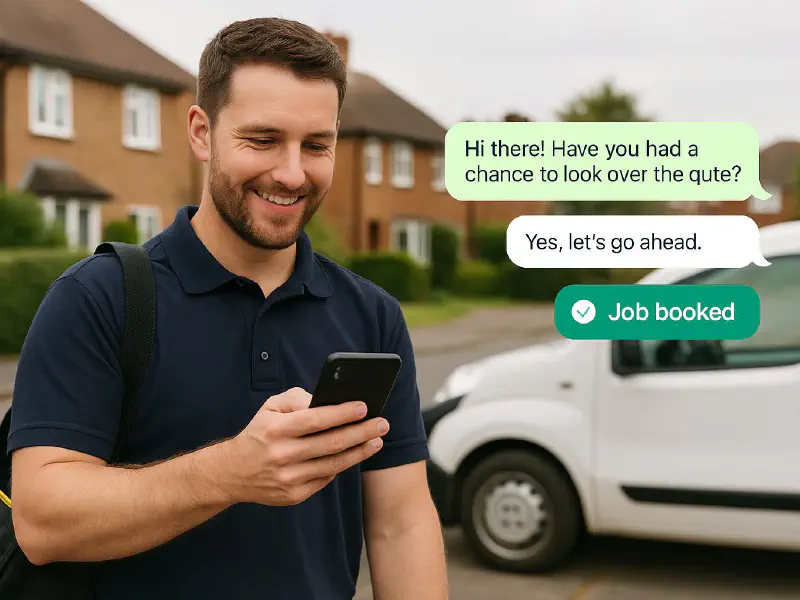 Best way to follow up a quote: WhatsApp templates, timing and automations that win the job featured image