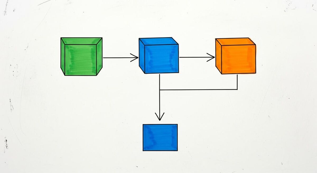 Simplified automation flow showing WhatsApp message routing through Make.com to ChatGPT and back