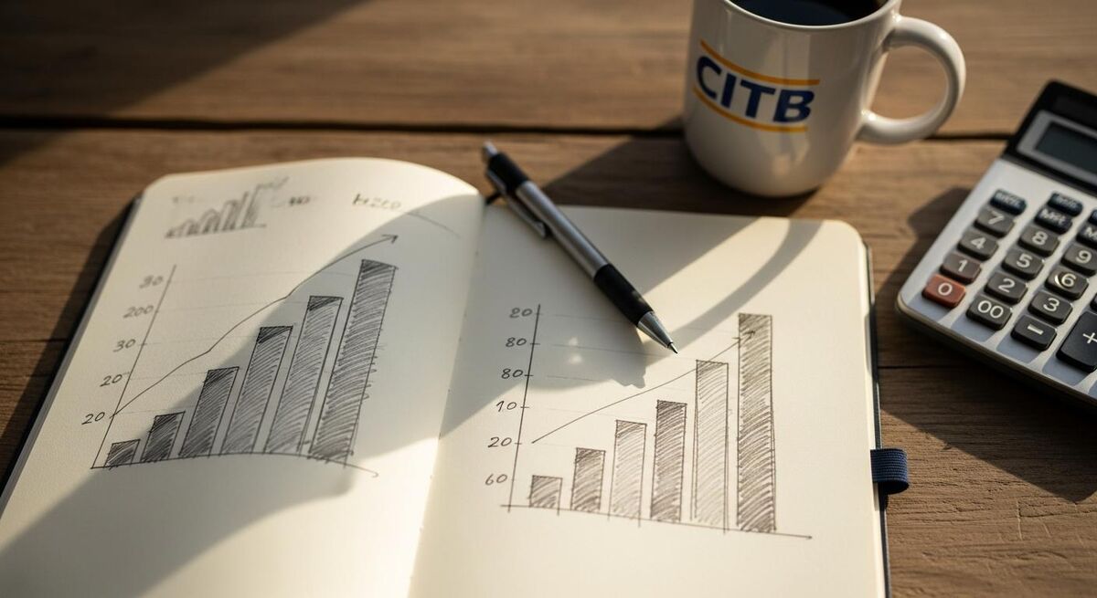 CITB workforce outlook chart showing the annual gap between supply and demand for UK construction labour