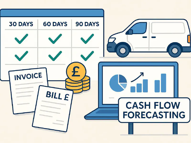Cash flow forecasting for trades in Xero or QuickBooks: simple setup, open banking tips and a one‑page template featured image