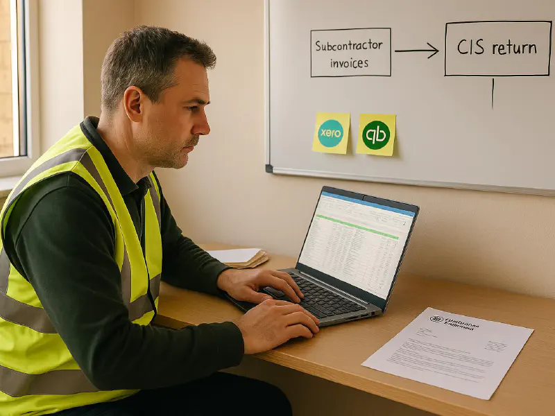 CIS reconciliation Google Sheet: track subcontractor deductions, HMRC payments and Xero/QuickBooks checks featured image