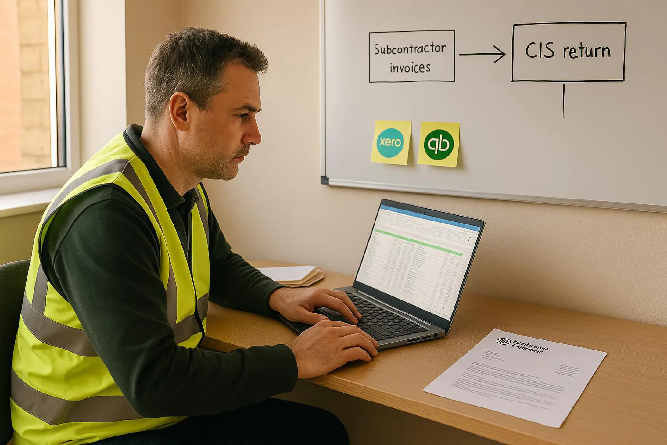 CIS reconciliation Google Sheet: track subcontractor deductions, HMRC payments and Xero/QuickBooks checks featured image