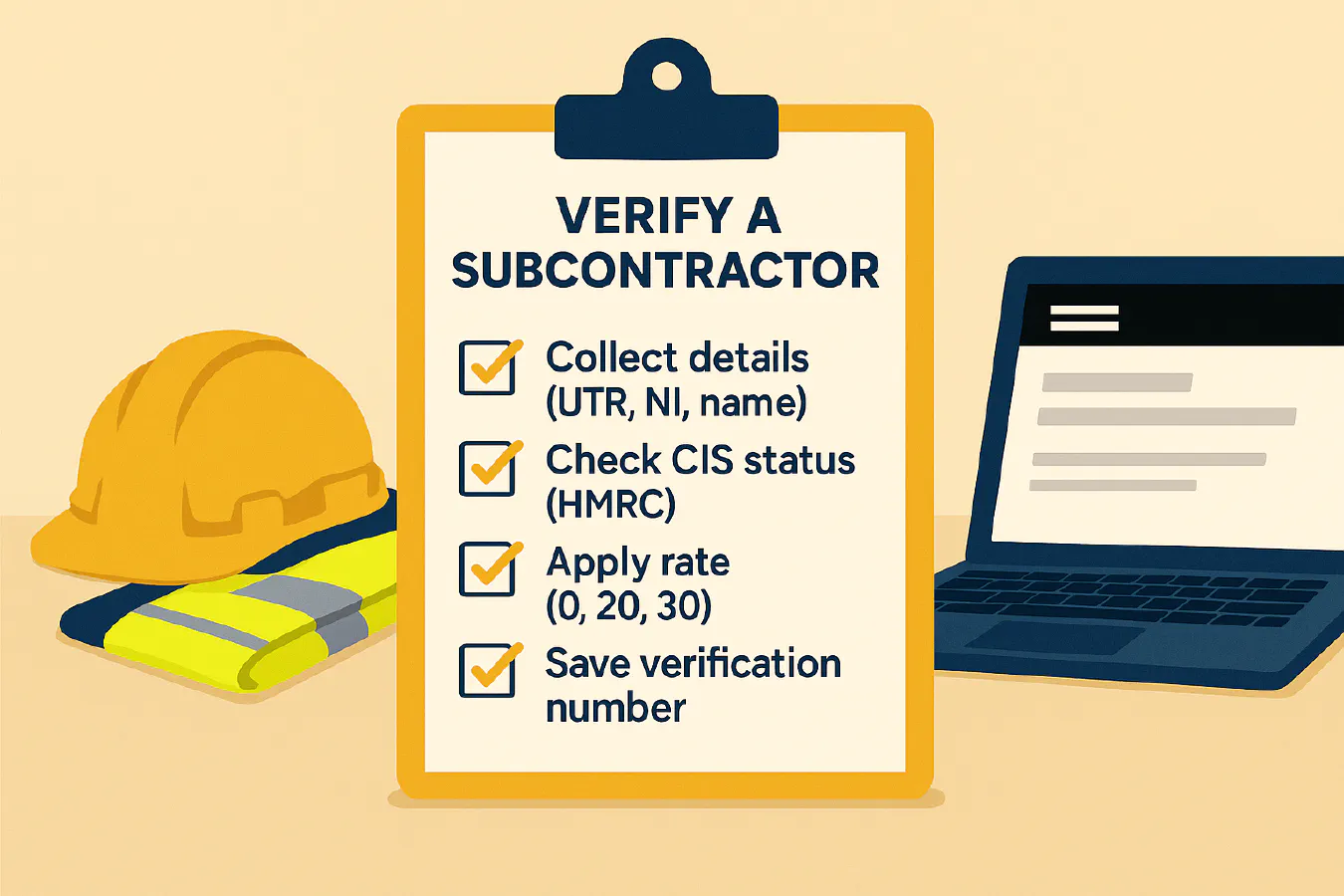 CIS subcontractor verification: what to collect, where to check and a simple automation to log rates featured image
