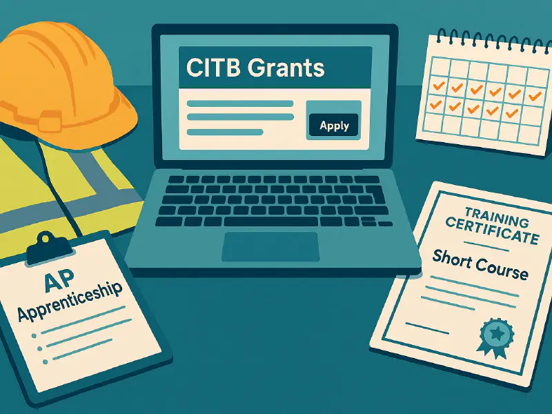 CITB grants: how to claim apprenticeship and short course grants, rates and deadlines featured image