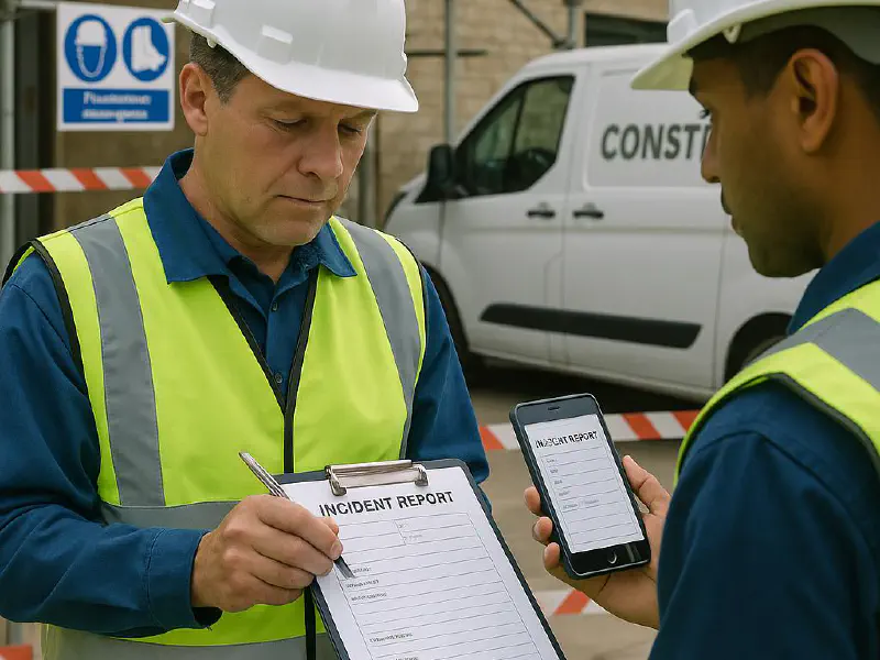 Construction incident report template: near miss, RIDDOR and what to include featured image