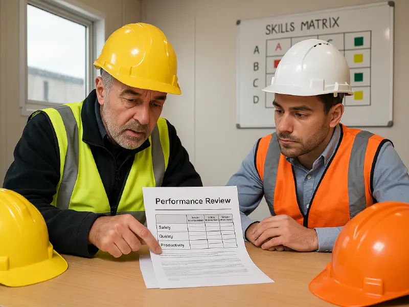 Construction performance reviews: templates, KPIs and how to run them on site featured image