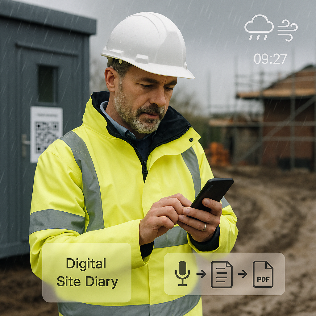 Construction site diary template: what to include, examples and a fast digital setup featured image