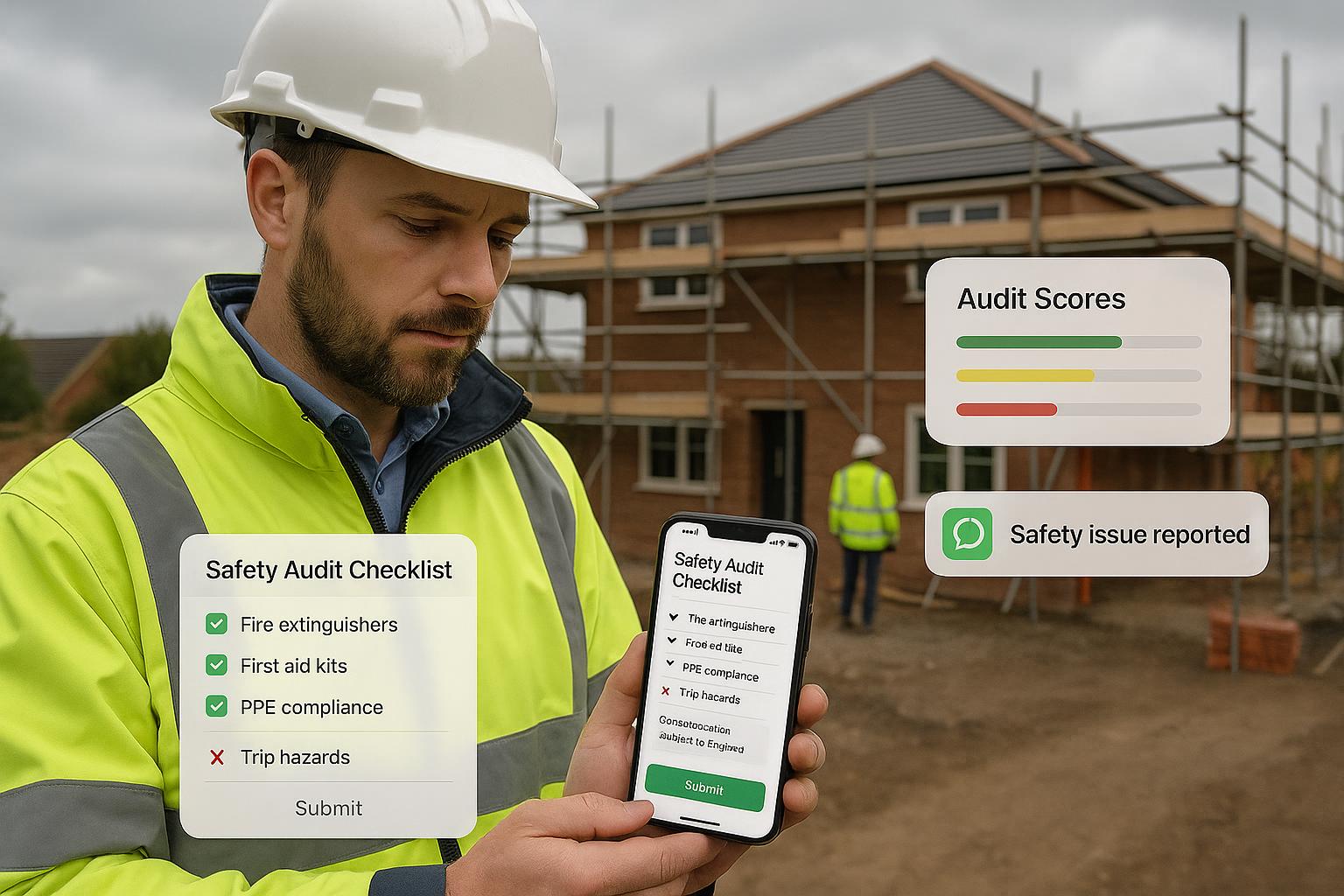 Construction site safety audit checklist: digitise it, assign actions and prove compliance featured image