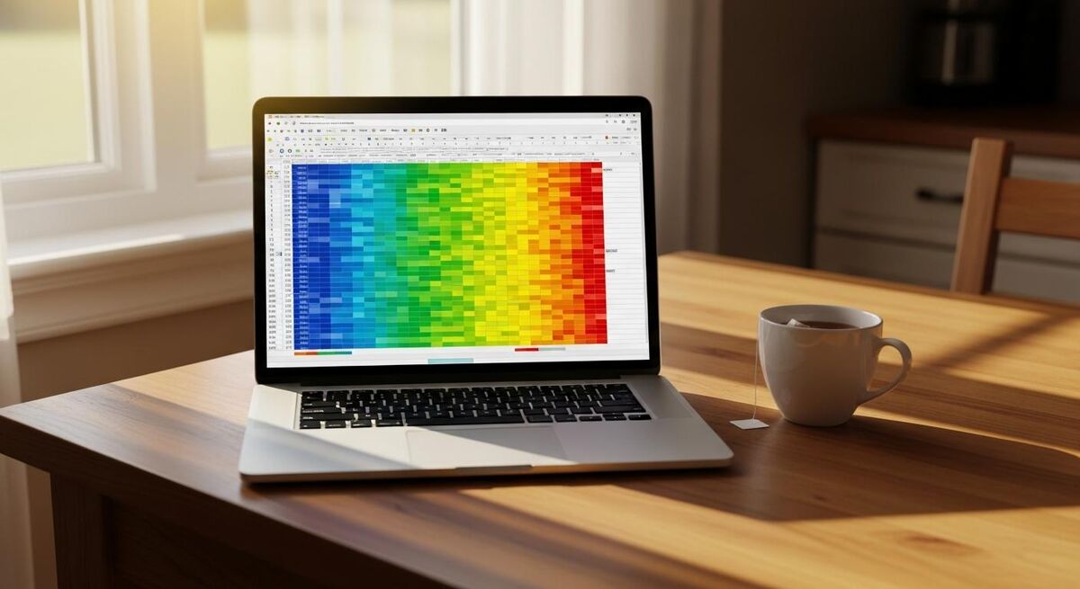 A laptop screen showing a Google Sheets spreadsheet with rows of customer feedback data
