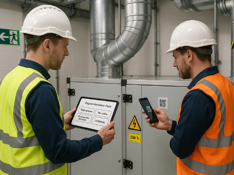 Digital handover pack with QR codes: set up O&M manuals and asset tags your client will actually use featured image