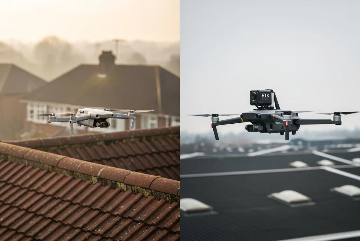 Drone Survey Technology for Roofers and Builders 2026: DJI Mini 4 Pro vs Mavic 3 Enterprise featured image