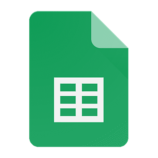 Google Sheets spreadsheet software logo