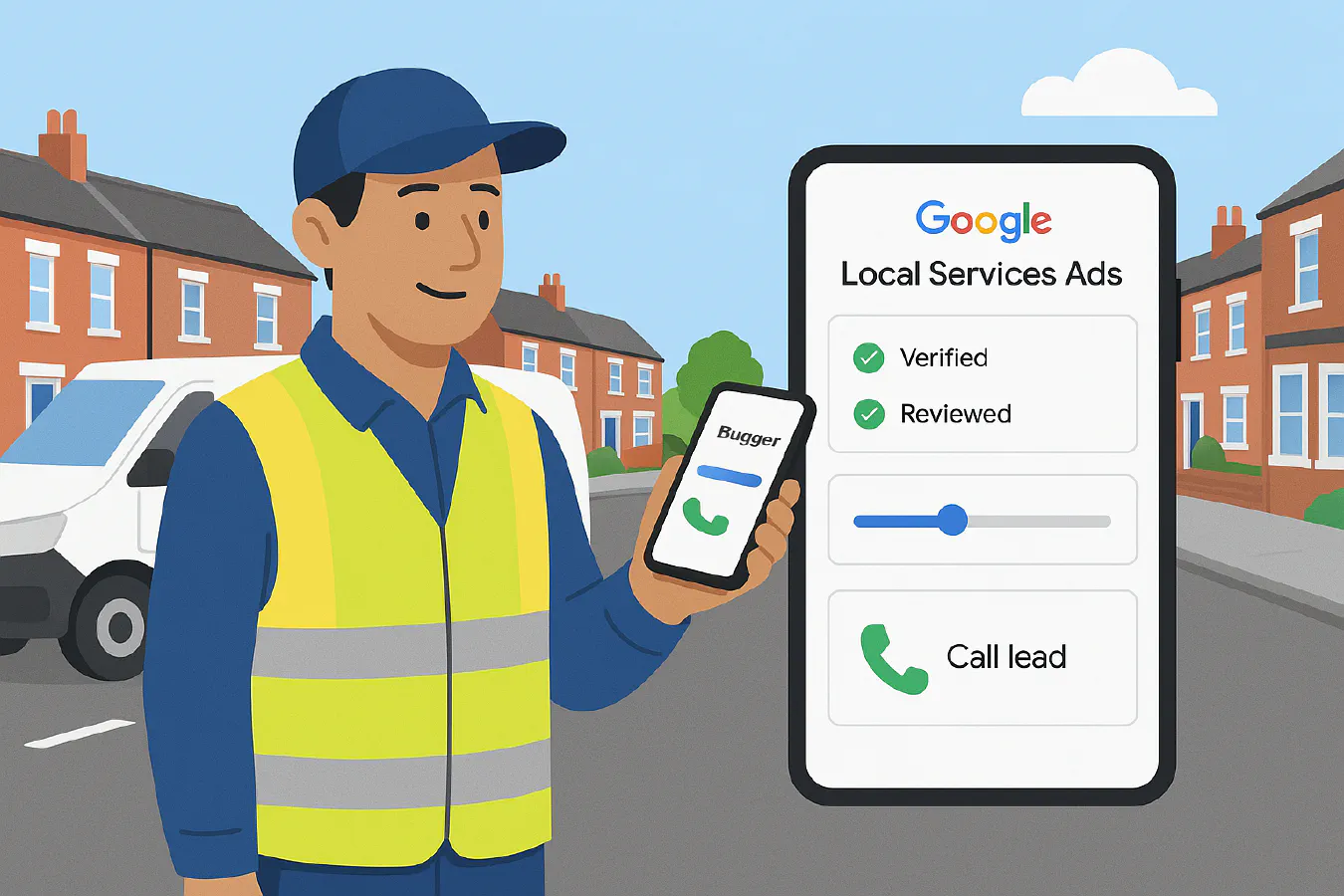 Google Local Services Ads for plumbers and electricians: setup, verification and cost per lead featured image