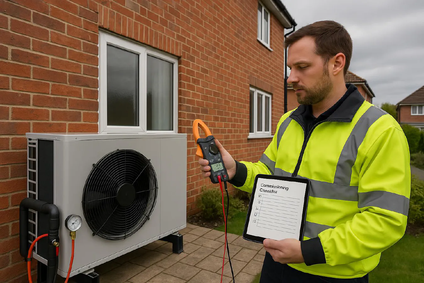 Heat pump commissioning checklist and live COP monitoring: simple UK workflow that saves callbacks featured image