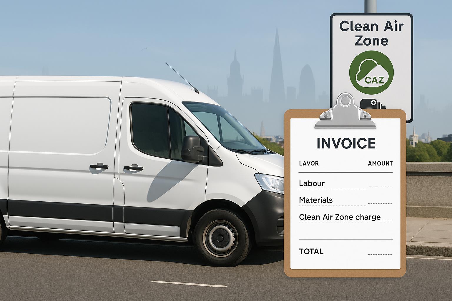 How to add ULEZ or Clean Air Zone charges to your invoice (VAT and reverse charge explained) featured image