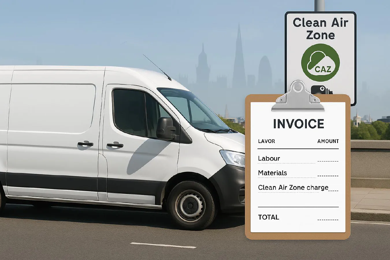 How to add ULEZ or Clean Air Zone charges to your invoice (VAT and reverse charge explained) featured image