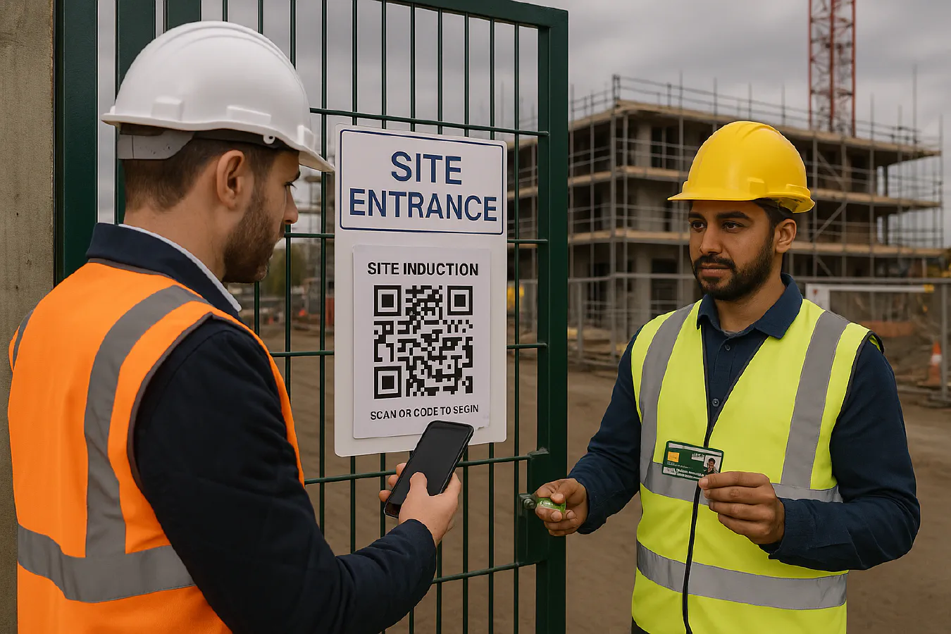 How to set up QR code site induction and CSCS Smart Check that records checks featured image
