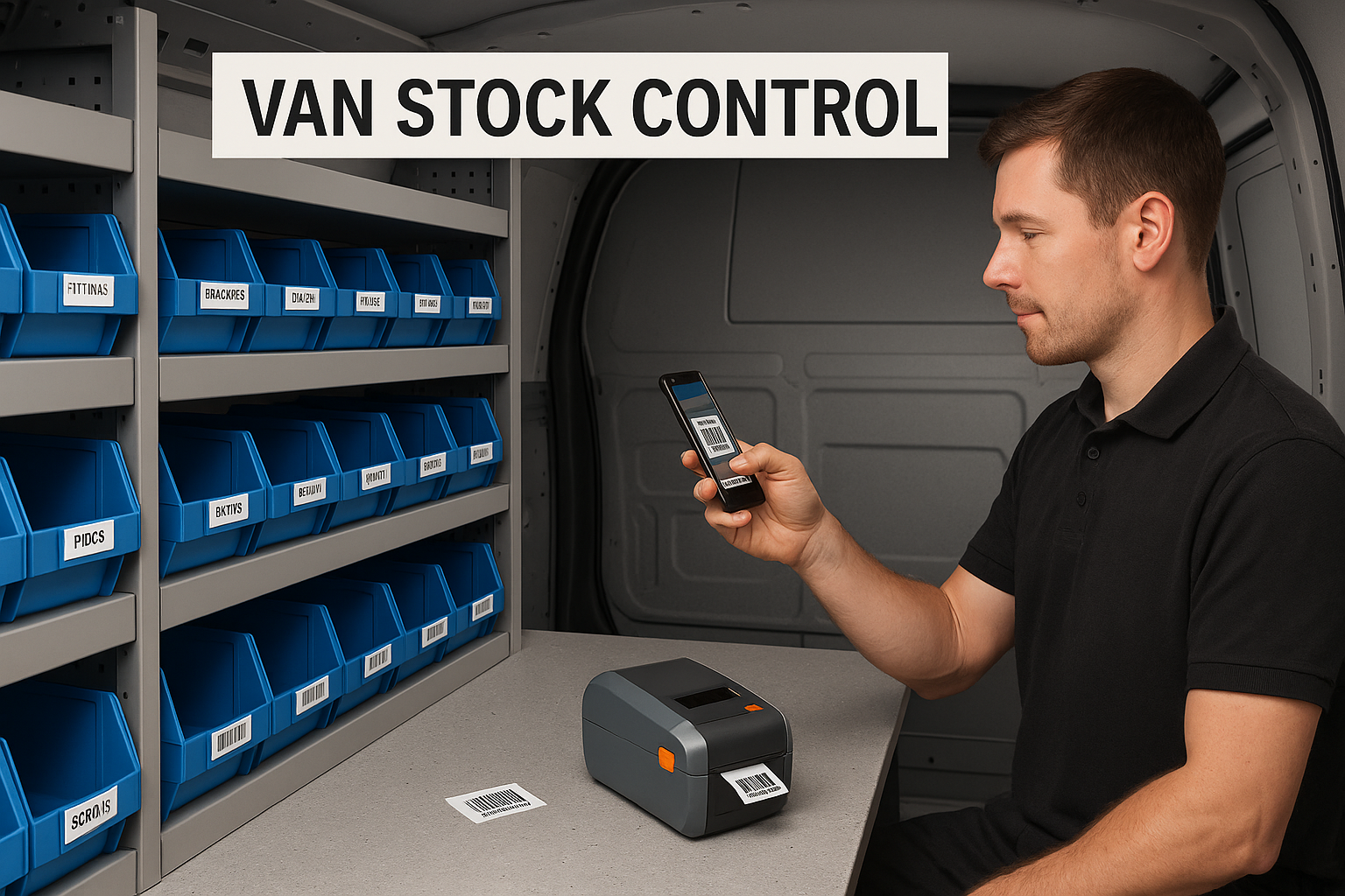 How to set up van stock control with barcodes: printers, labels and a 60 minute setup featured image