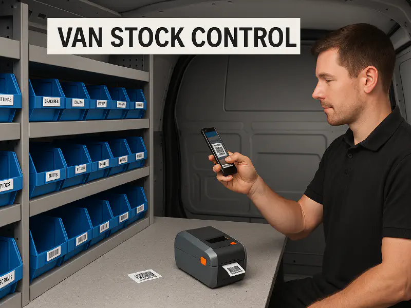 How to set up van stock control with barcodes: printers, labels and a 60 minute setup featured image