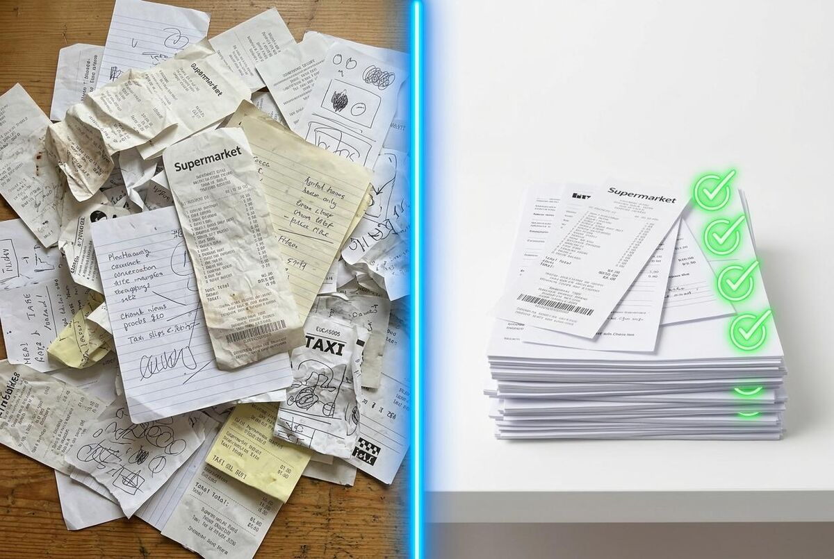 Abstract dashboard showing automated data matching and categorisation