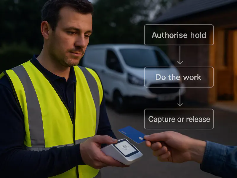 How to take a card pre-authorisation on site with Square (and when to use deposits instead) featured image