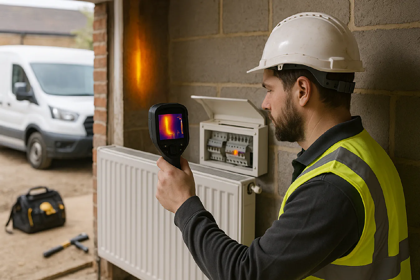 How to use a thermal camera on site: find leaks, damp and hot connections featured image