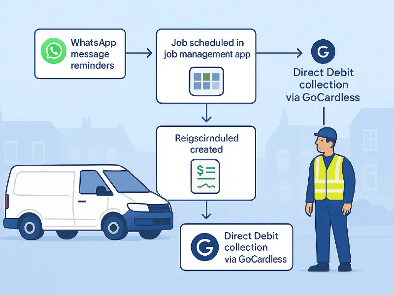 Maintenance contract renewals playbook: WhatsApp reminders, e‑sign, recurring jobs and Direct Debit in Xero or QuickBooks featured image