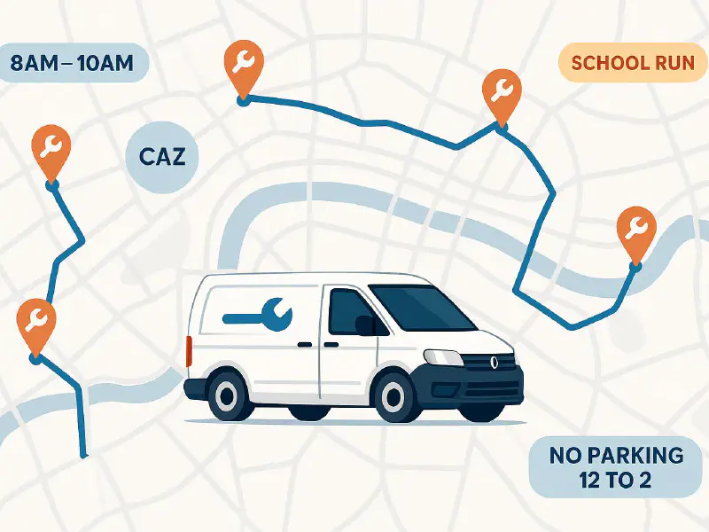 Micro-scheduling for one‑van plumbers: cut drive time and add one extra job a day featured image