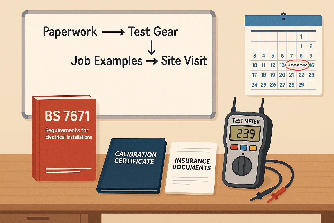 NICEIC assessment checklist: paperwork, test gear and on‑site examples featured image
