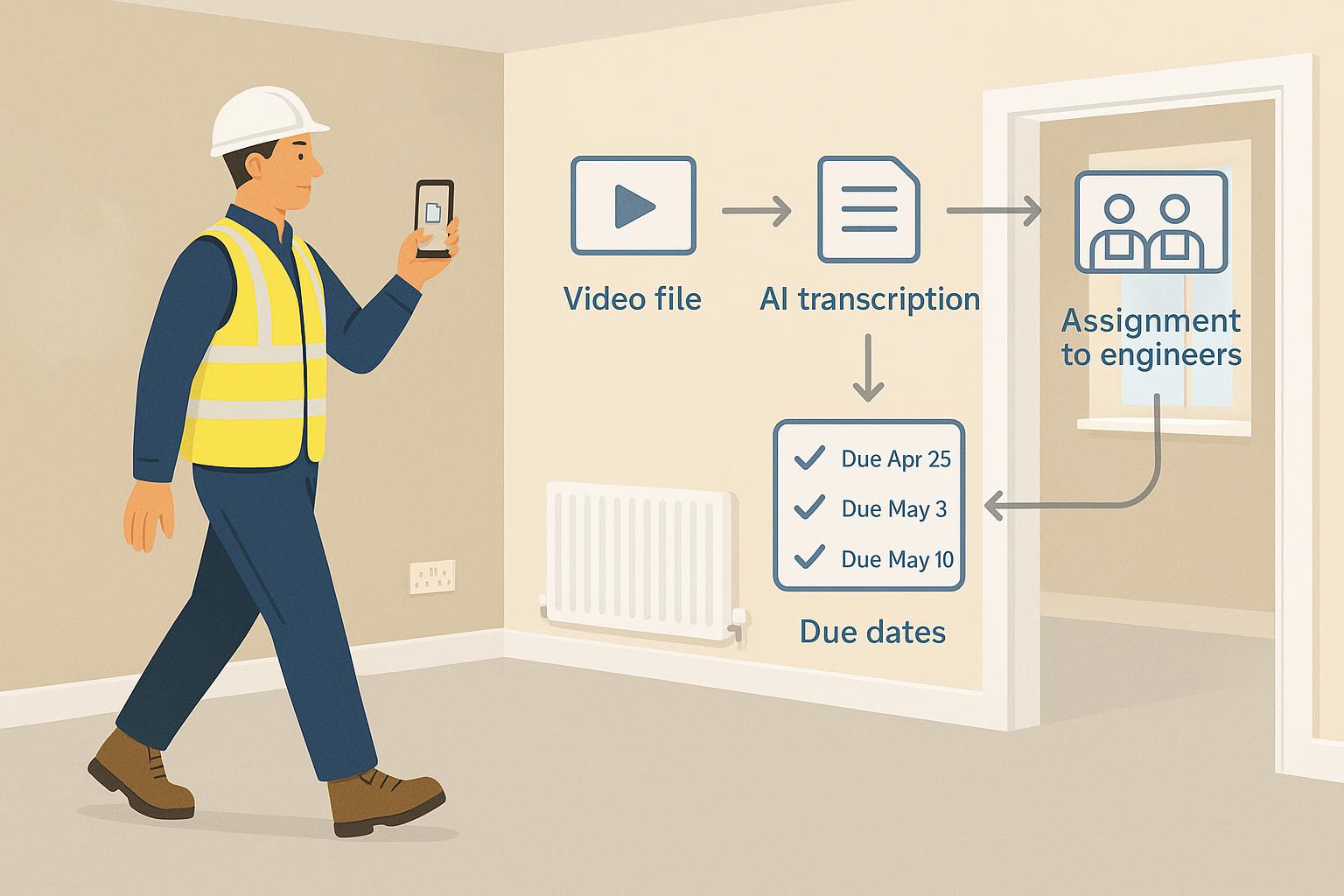 One-take snagging: turn a walkthrough video into a punch list automatically featured image