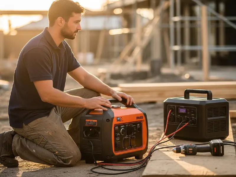 Portable Generators and Power Stations for Job Sites: Fuel, Battery, and Hybrid Compared featured image
