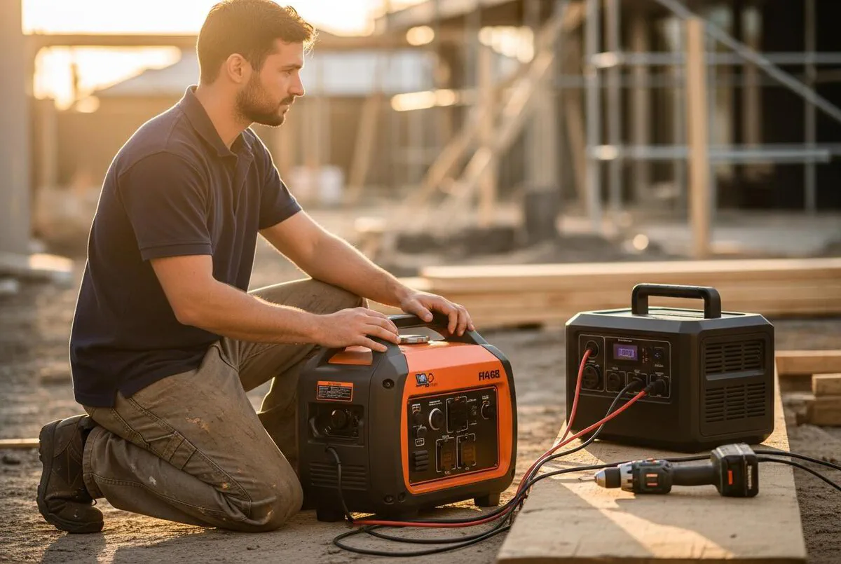 Portable Generators and Power Stations for Job Sites: Fuel, Battery, and Hybrid Compared featured image