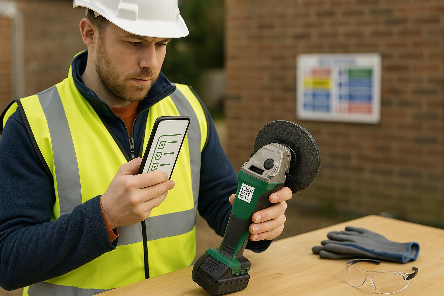 Power tool pre‑use checks and PUWER: simple daily checklist, QR logging and when to record inspections featured image