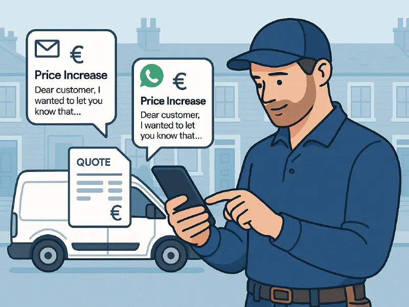 Price increase letter for trades: templates, timing and how to keep customers featured image