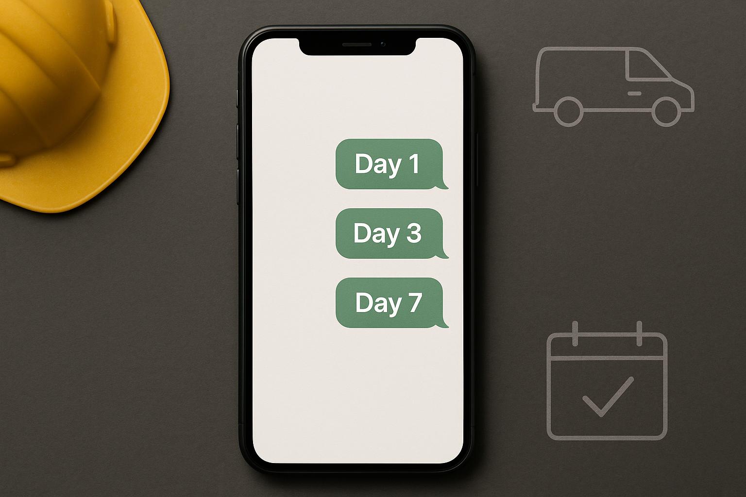 Quote follow‑up templates for trades that actually get a reply: WhatsApp, SMS and email, plus a simple 7‑day cadence featured image