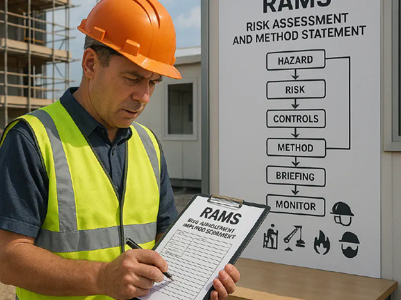 RAMS for UK construction: simple steps, free template and how to brief your team featured image