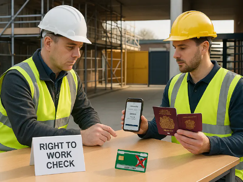 Right to work checks on construction sites: what site managers must do in 2025 featured image