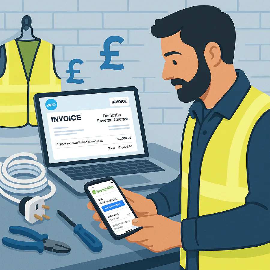 ServiceM8 ↔ Xero for UK trades: correct Domestic Reverse Charge (DRC) and CIS workflows that actually reconcile featured image