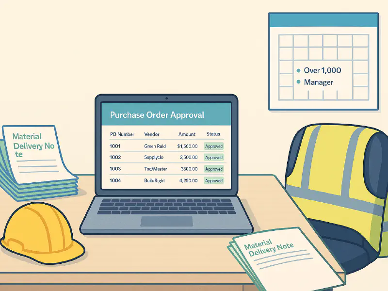 Set up a purchase order approval flow for trades: Xero, QuickBooks and ApprovalMax (UK-friendly steps) featured image