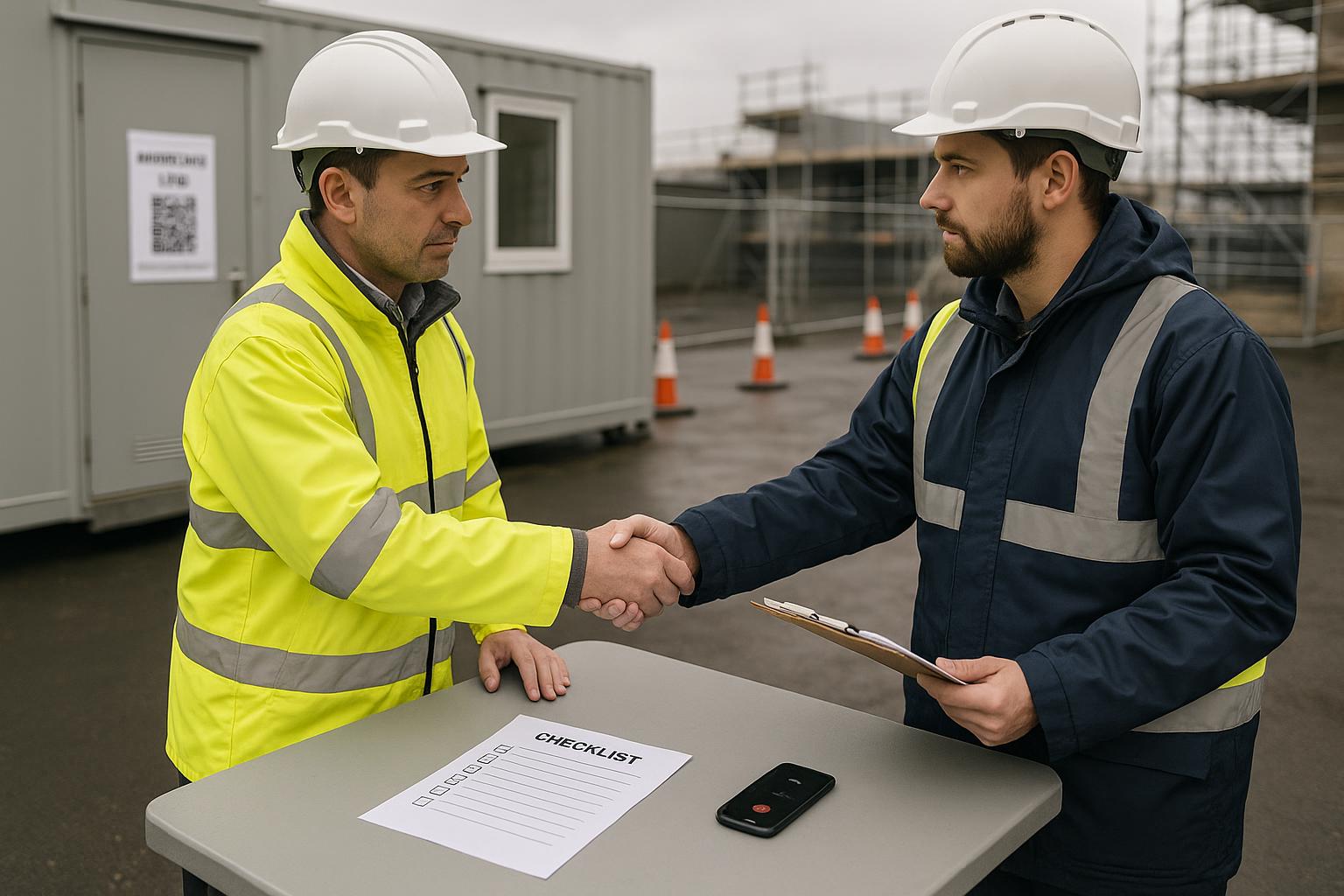 Shift handover log for construction: free template, WhatsApp voice note script and QR setup featured image