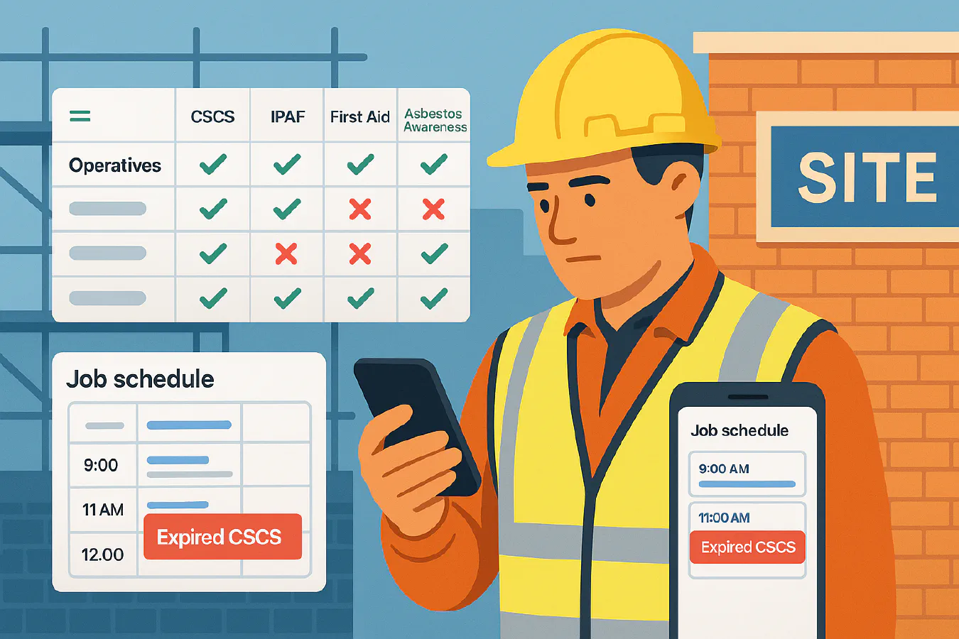 Skills matrix for construction: link Google Sheets to your calendar to block unsafe bookings featured image
