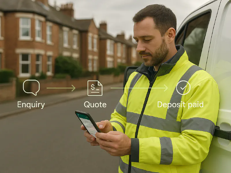 Speed‑Quote Formula: Turn WhatsApp enquiries into paid jobs in 15 minutes featured image