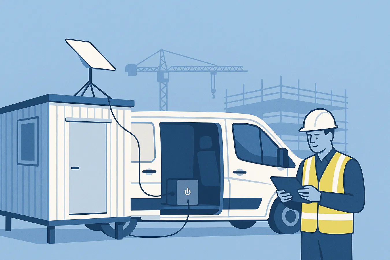 Starlink for building sites: setup, power from a van, best plans and CCTV tips featured image